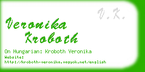 veronika kroboth business card